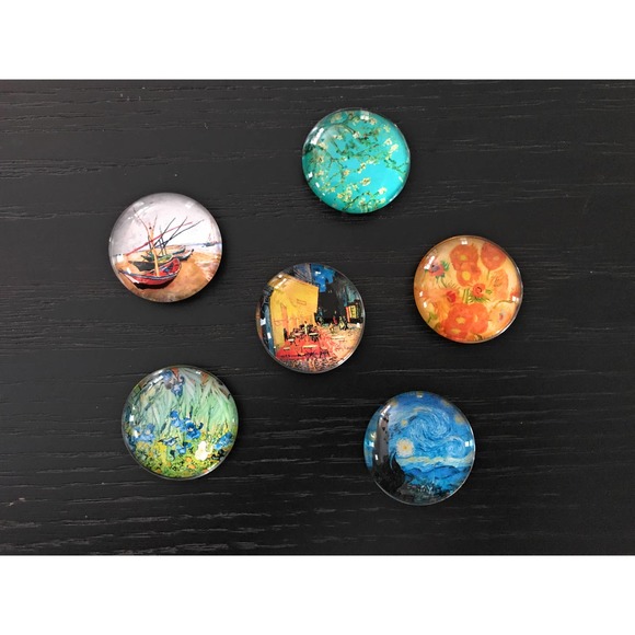 Fridge & White Board Magnets - Vincent Van Gogh Paintings - Assorted - Set of 6 - Picture 6 of 7